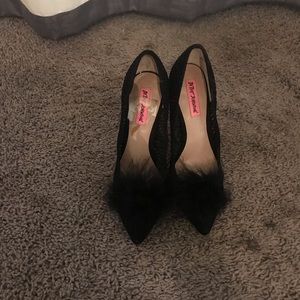 Betsy Johnson Black Heels